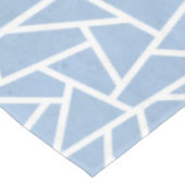 Nappe Motif en mosaïque bleu pâle et blanc (Angle)