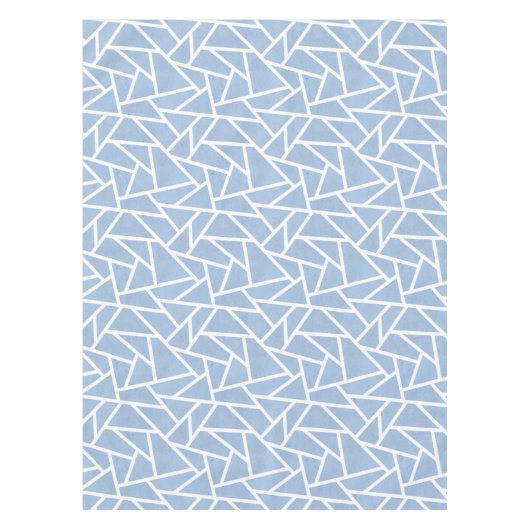 Nappe Motif en mosaïque bleu pâle et blanc (Devant)