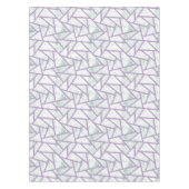 Nappe Motif en mosaïque vert clair et lavande (Devant)