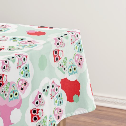 Nappe motif en pastel d'arrière - plan de hibou de fleur (In Situ)