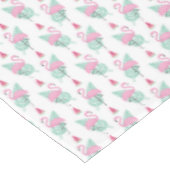Nappe Motif en pastel de Flamant rose et de pastèque (Angle)