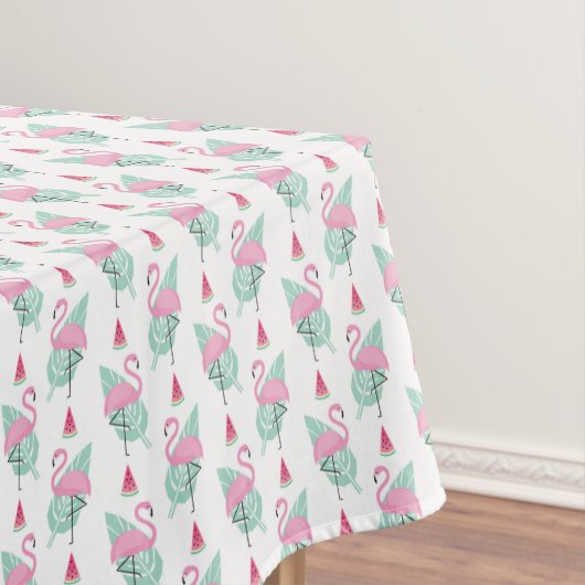 Nappe Motif en pastel de Flamant rose et de pastèque (In Situ)