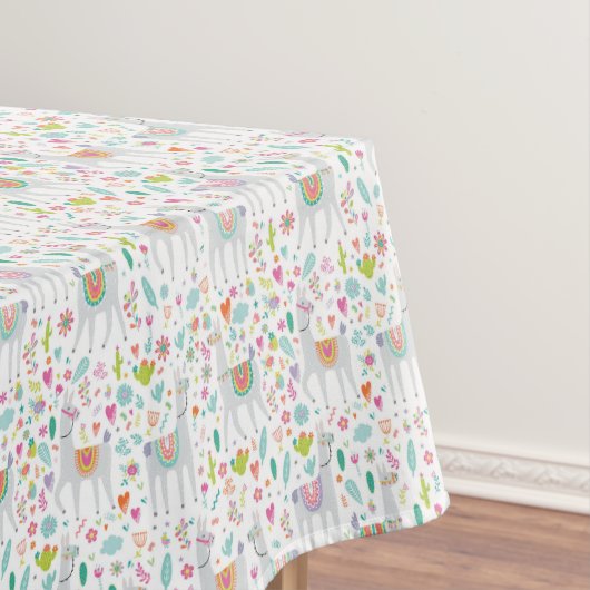 Nappe Motif en pastel mignon de lama (In Situ)