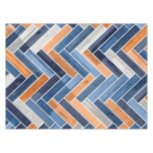Nappe Motif en squelette dans Navy Blue and Orange (Devant (Horizontal))