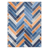 Nappe Motif en squelette dans Navy Blue and Orange (Devant)