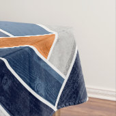 Nappe Motif en squelette dans Navy Blue and Orange (In Situ)