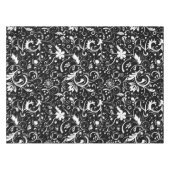 Nappe Motif en tissu Vintage noir et blanc (Devant (Horizontal))