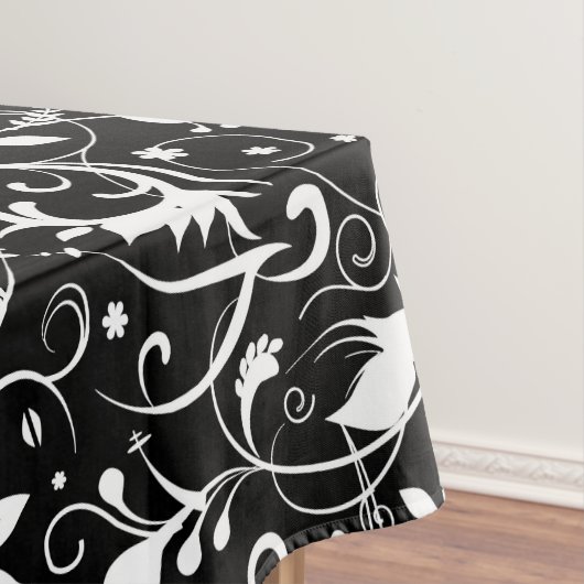 Nappe Motif en tissu Vintage noir et blanc (In Situ)