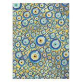 Nappe Motif en verre bleu grec d'amulette d'oeil mauvais (Devant)