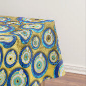 Nappe Motif en verre bleu grec d'amulette d'oeil mauvais (In Situ)