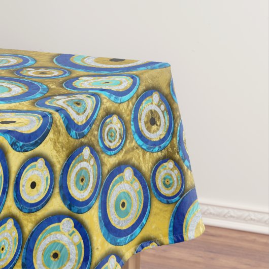 Nappe Motif en verre bleu grec d'amulette d'oeil mauvais (In Situ)