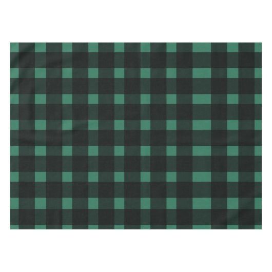 Nappe Motif En vichy noir vert (Devant (Horizontal))