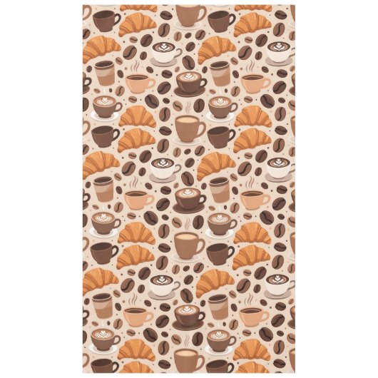 Nappe Motif esthétique de café moderne (Devant)