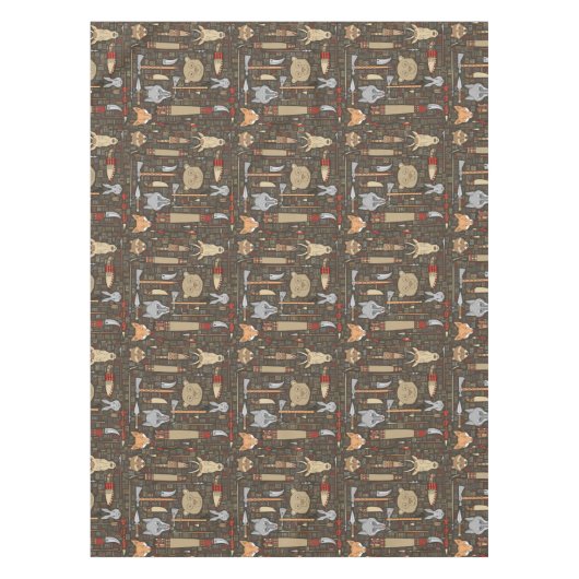 Nappe Motif ethnique de chasse (Devant)