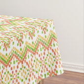 Nappe Motif ethnique Ikat en blanc pour Customiser (In Situ)