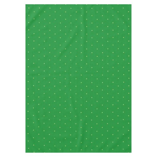 Nappe Motif étoile jaune sur vert (Devant)