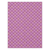 Nappe Motif éventail Art déco - orchidée et violet (Devant)