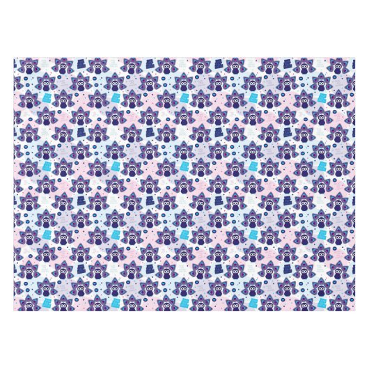 Nappe motif exotique de paon de l'Inde (Devant (Horizontal))