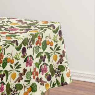 Nappe Motif exotique peint à la main de fruits tropicau