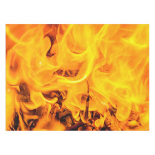 Nappe Motif Feu Et Flames