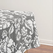 Nappe motif feuille 14b Gris BG (In Situ)