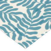 Nappe Motif feuille abstrait bleu (Angle)