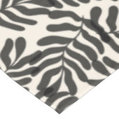 Nappe Motif feuille abstrait noir et blanc (Angle)