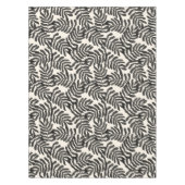 Nappe Motif feuille abstrait noir et blanc (Devant)
