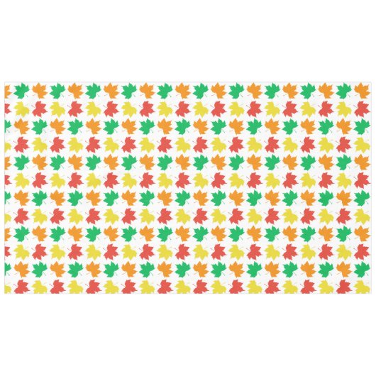 Nappe Motif feuille d'érable coloré (Devant (Horizontal))