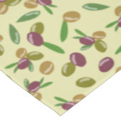 Nappe Motif Feuille d'olive et d'olive rustique (Angle)