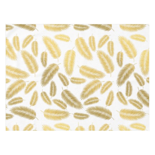 Nappe Motif Feuille Faux Gold Palm (Devant (Horizontal))