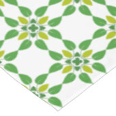Nappe Motif feuille, Feuilles verts, votre nom (Angle)