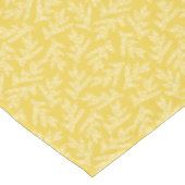 Nappe Motif Feuille moderne de moutarde jaune (Angle)