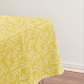 Nappe Motif Feuille moderne de moutarde jaune (In Situ)
