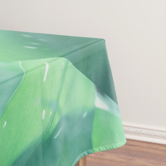 Nappe Motif Feuille Pale Green Plante (In Situ)