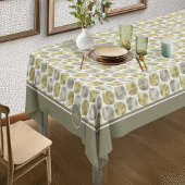 Nappe Motif feuille stylisé Monogramme petit or ID707