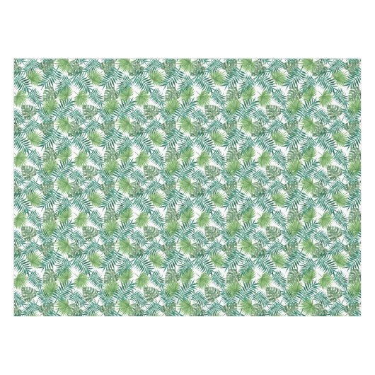 Nappe Motif Feuille Tropical Botanic Palm Tree (Devant (Horizontal))