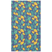 Nappe Motif Feuille vert et jaune en chute (Devant)