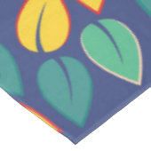 Nappe Motif Feuille vert et jaune en chute (Angle)