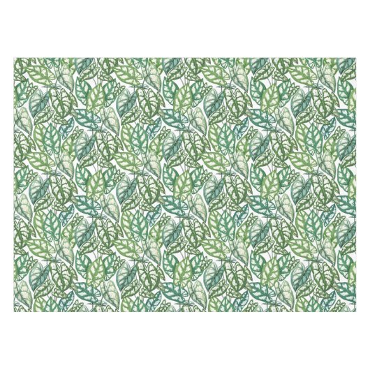 Nappe Motif Feuille vert tropical (Devant (Horizontal))