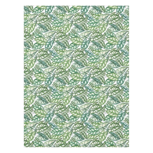 Nappe Motif Feuille vert tropical (Devant)