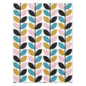 Nappe Motif Feuilles de  Retro Mod (Devant)