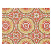 Nappe Motif Fiesta Mandala en rouge, jaune et vert (Devant (Horizontal))