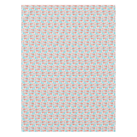 Nappe Motif finlandais d'art populaire de Fox et (Devant)