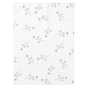 Nappe Motif Fleur sauvage bleu