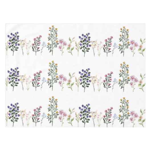 Nappe Motif Fleur sauvage d'été coloré (Devant (Horizontal))
