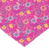 Nappe Motif fleur sauvage rose simple (Angle)