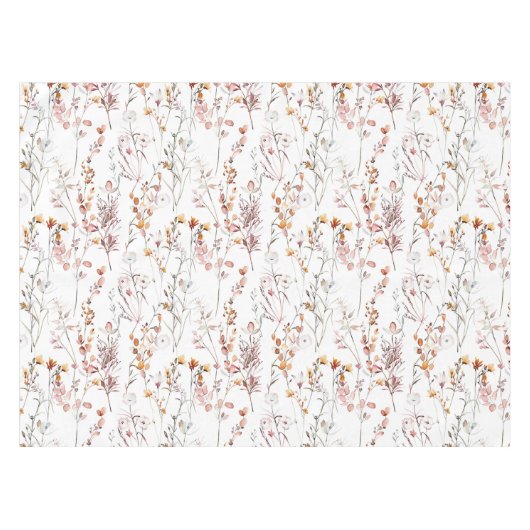 Nappe Motif Fleur sauvage rustique (Devant (Horizontal))