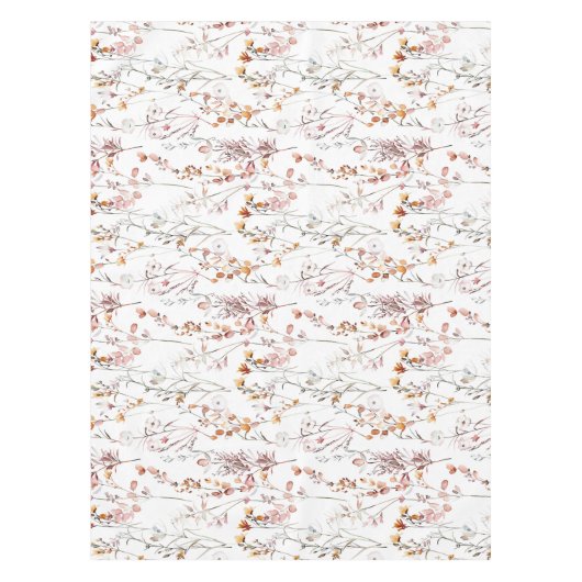 Nappe Motif Fleur sauvage rustique (Devant)