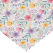 Nappe Motif fleur sauvage simple gris (Angle)